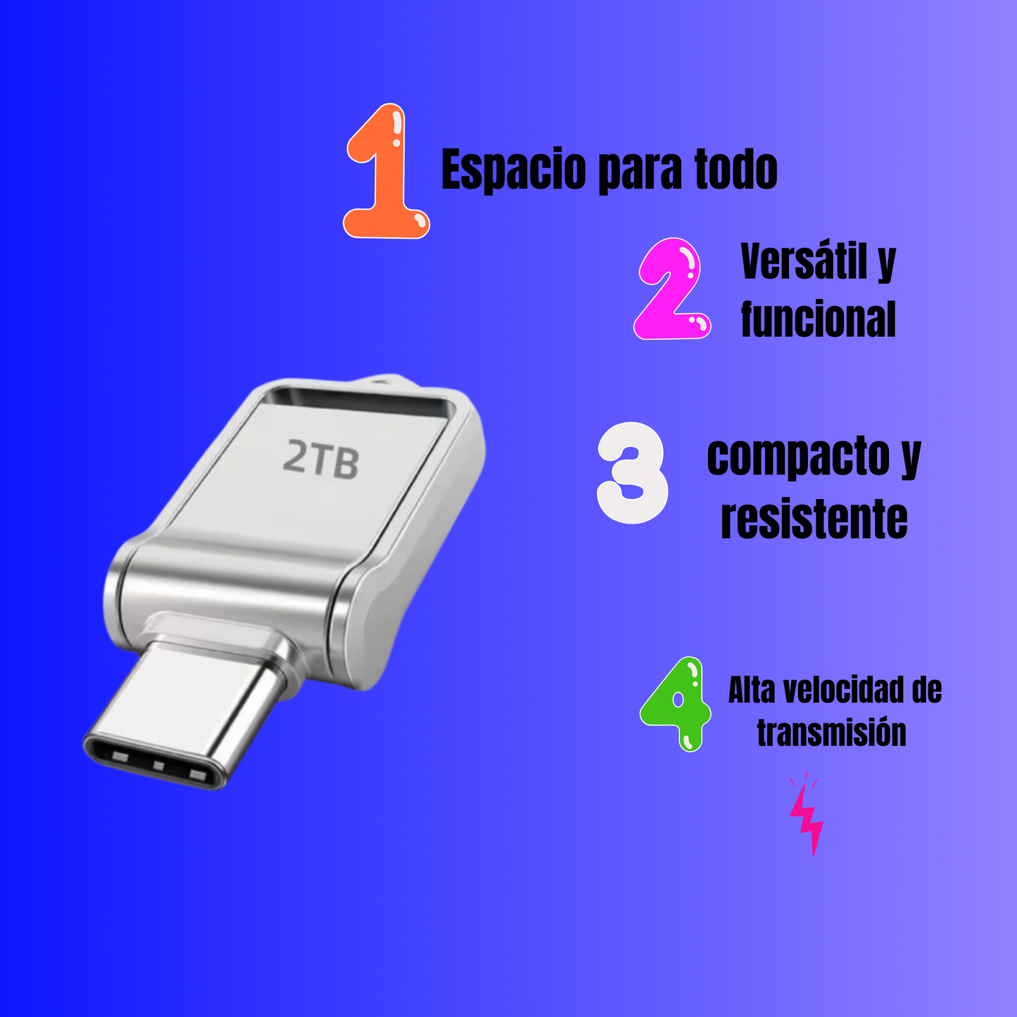 Memoria dual de 1TB para movil,Tablet y pc